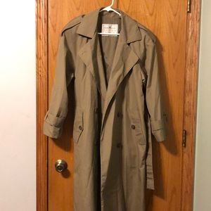 London Fog stone colored trench coat